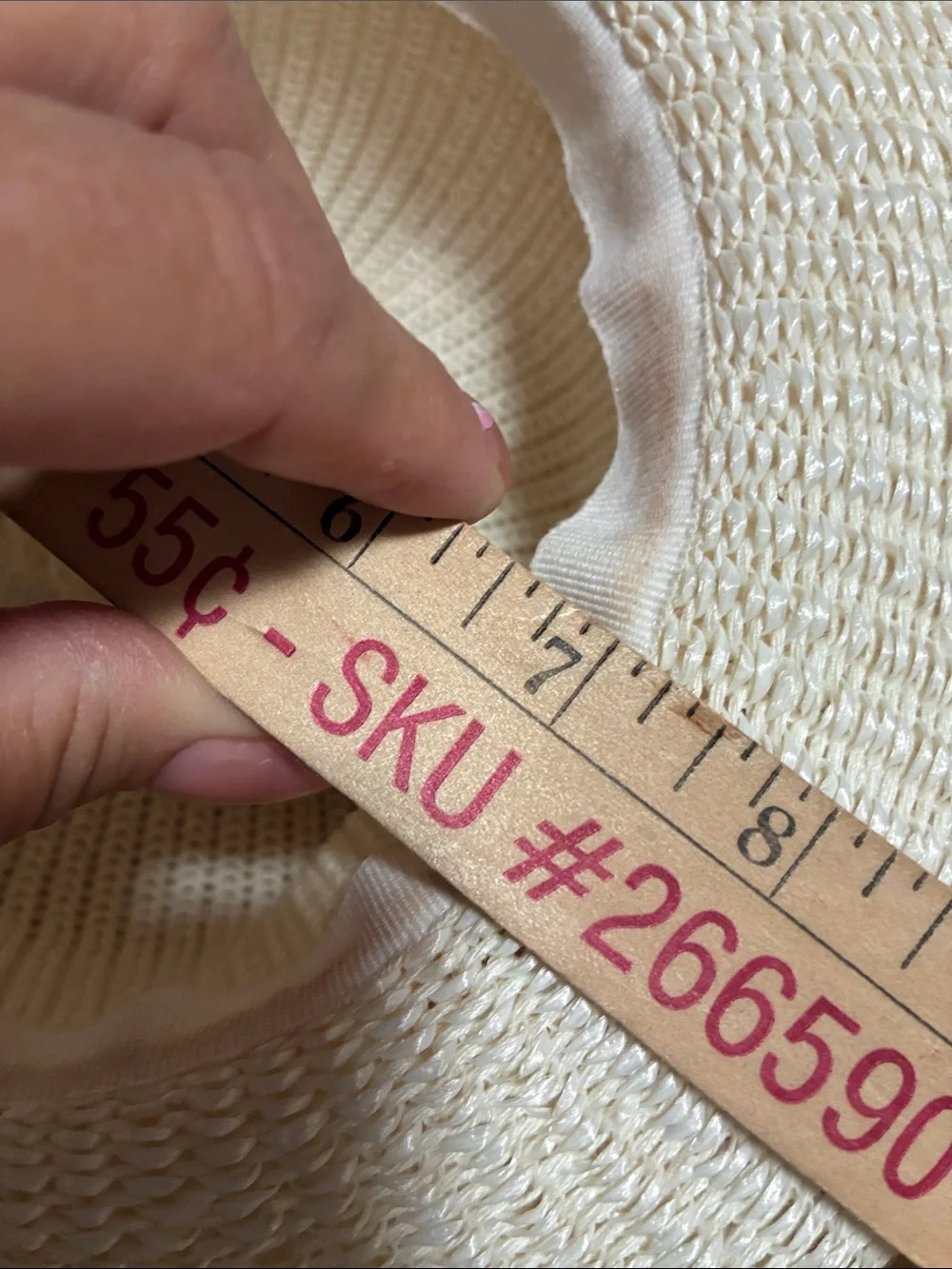 Woven Straw Fedora Hat in Off-White
